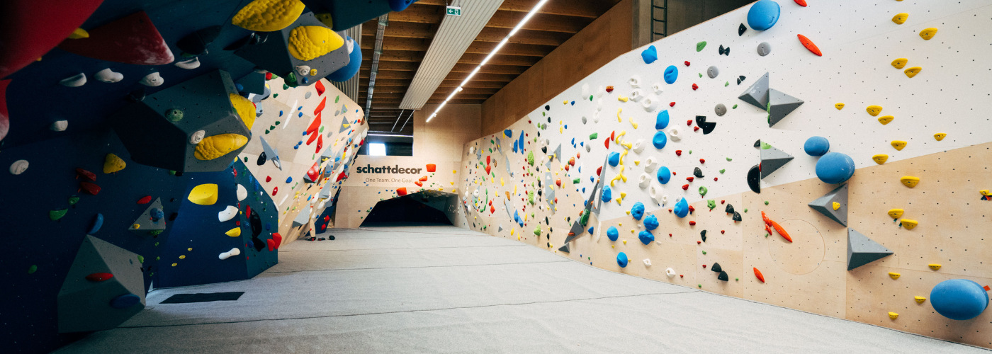 Ansicht der Boulderhalle